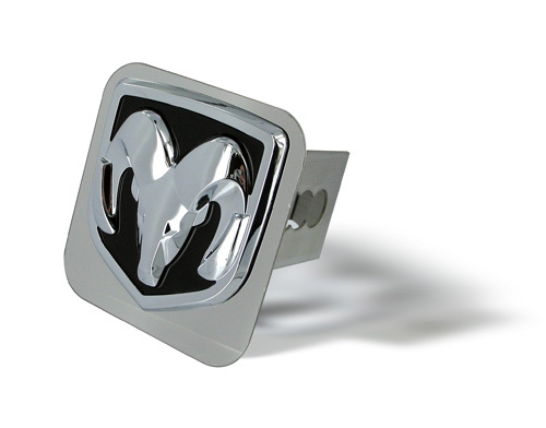 Au-Tomotive Gold Ram Head Chrome Hitch Plug